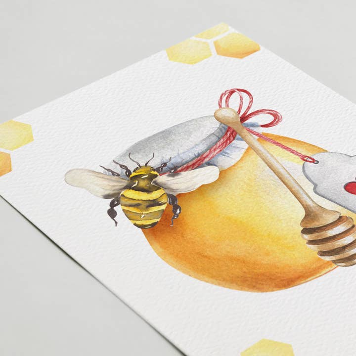 Blue Thistle - Wholesale Valentine's Day Card - Bumble Bee Cards, Honey Bee, Love Card, Valentine's Day1