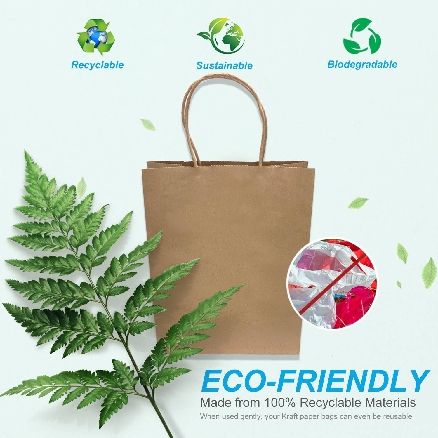 Kis Paper - Vente Pochette cadeau - Sac en papier kraft Debbie 10x5x13 avec poignée torsadée5