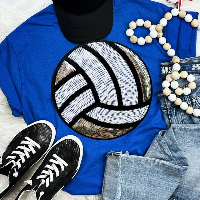 Sequin Volleyball Chenille Patch Everyday Tee and other Purchase Wholesale volleyball patches. Free Returns & Net 60 Terms on Faire trending on Faire.