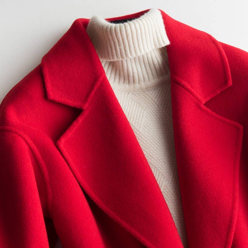 Productseeker – wholesale Coat – Women’s – CT012L Women's Double-sided Coat Wool Fabric4