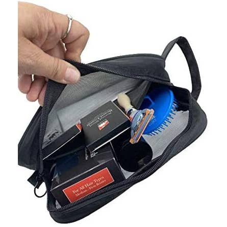 GENTS FINE GROOMING PRODUCTS - Wholesale Toiletry Bag - Men's - Mesh Doppler Toiletry Bag 2.75" x 9"