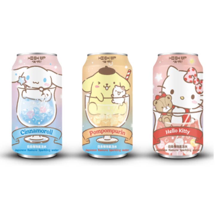 High Up Sanrio & Friends Sparkling Water – Original 330ml - 24ct for wholesale by I Got Your Candy