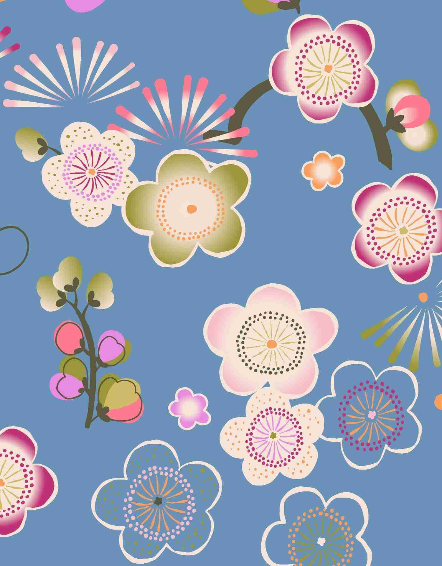 Lala Fete - Wholesale Flat Wrap - Tokyo Confetti Blue4