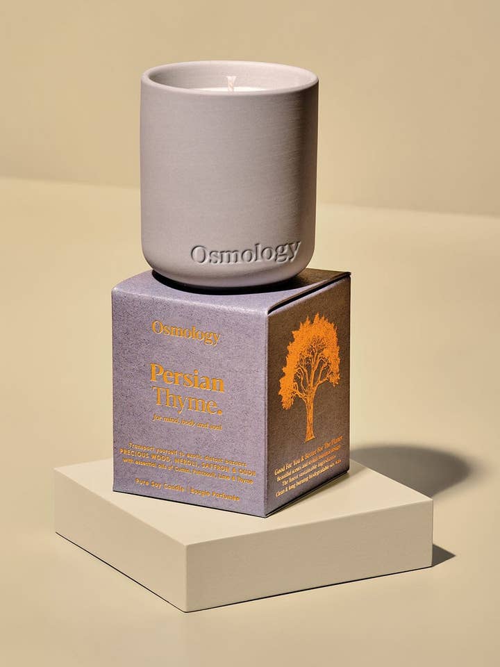 Mini bougie votive parfumée au thym persan pour la vente par Osmology
