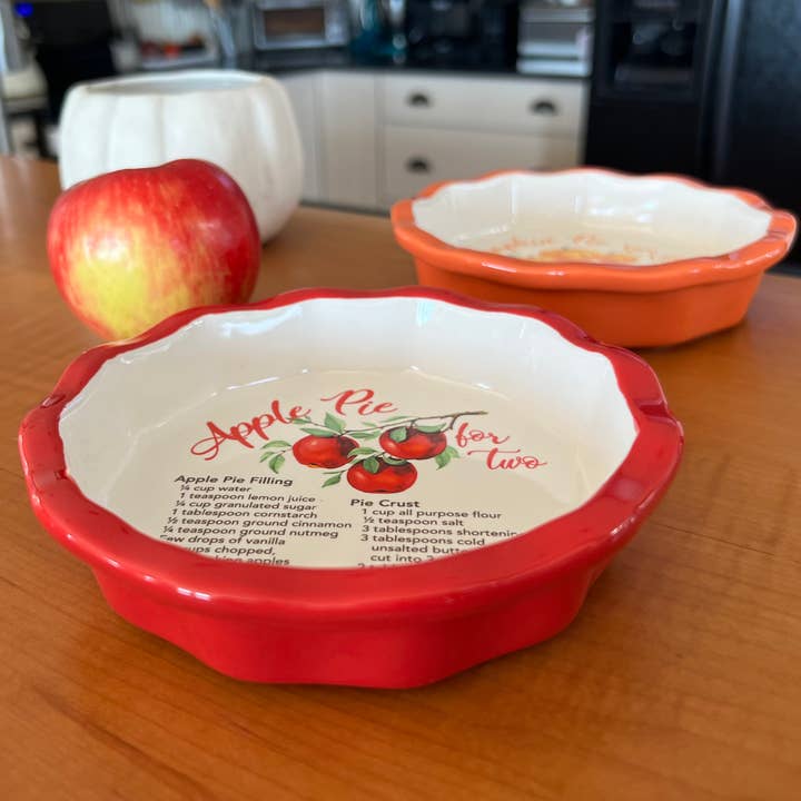 Abbey + CA Gift - Wholesale Serving Plate - !New! Mini Pie Recipe Plates 2