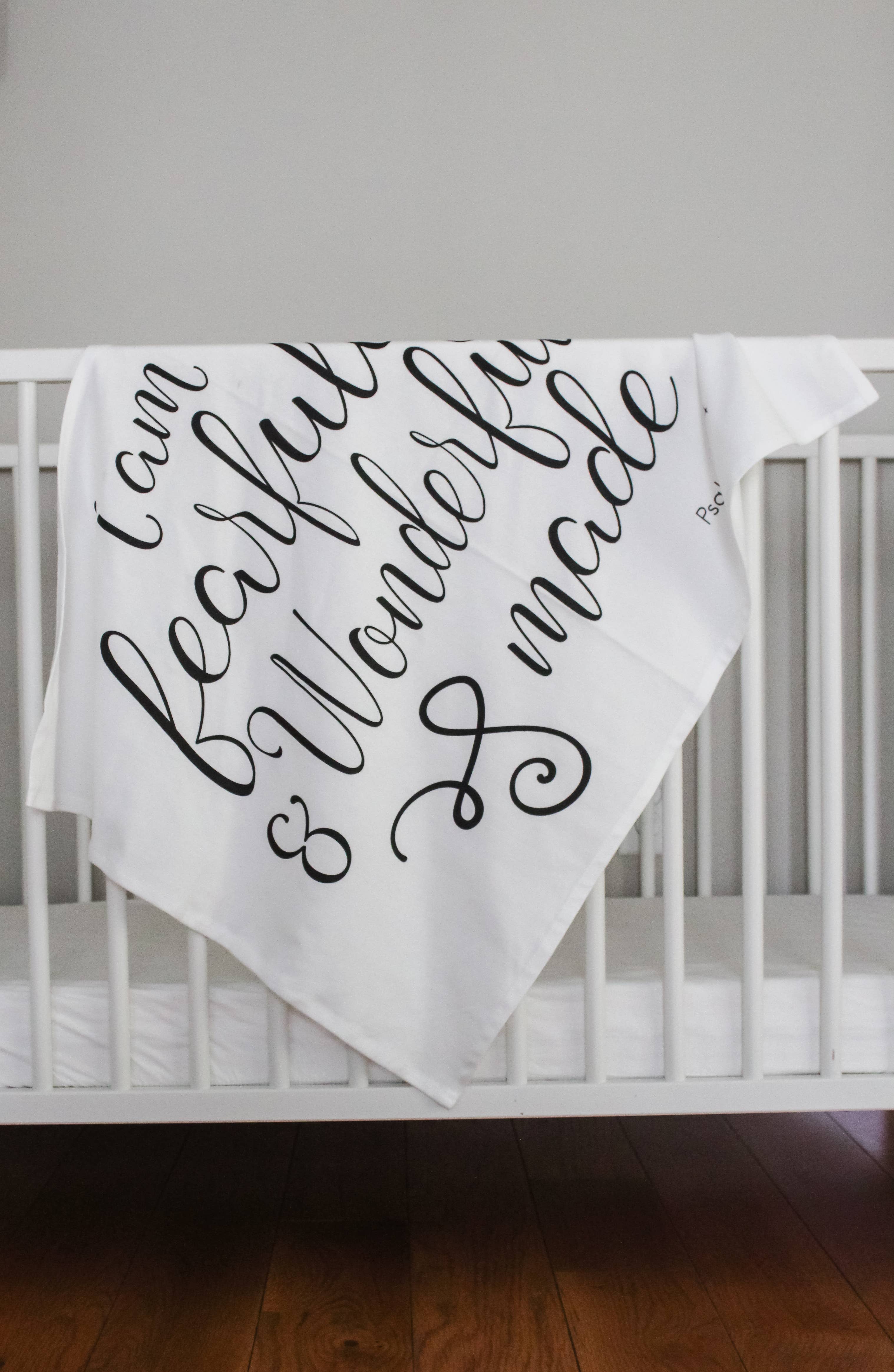 Southern Top Stitch - Wholesale Bedding Blanket - Kids & Baby - I Am Fearfully And Wonderfully Made Organic Crib Blanket2