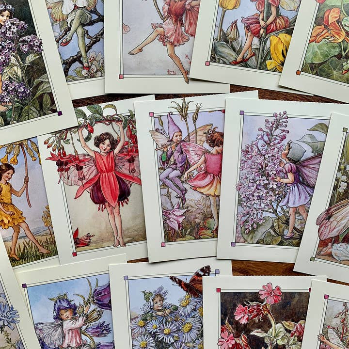 Magnifique Hearts - Vendita all'ingrosso Set di cartoline - Cartolina in Stile Vintage con Fate dei Fiori | Set a Sorpresa