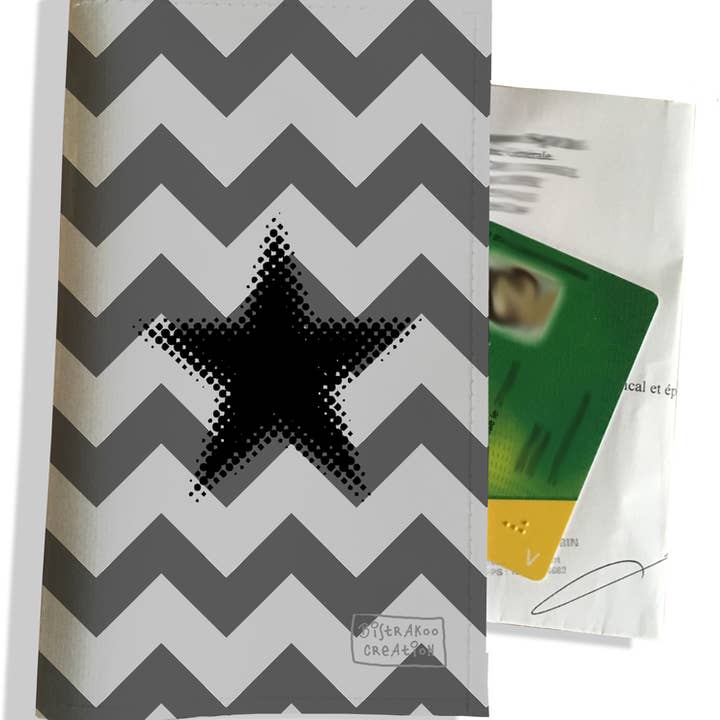 Receptholder sort stjerne grå chevron for engroshandel hos BISTRAKOO