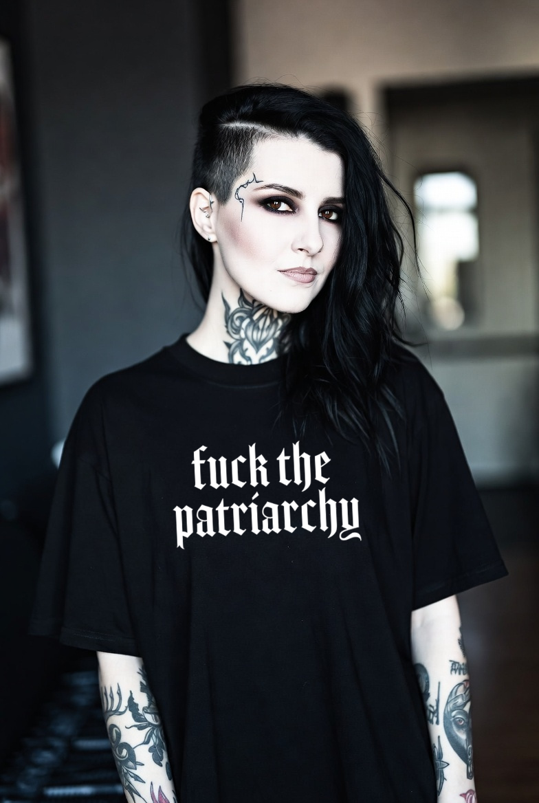 Wickedly Divine Shop - Wholesale Shirt - Women's - F The Patriarchy, Gothic Alt Feminist Revolution Shirt4