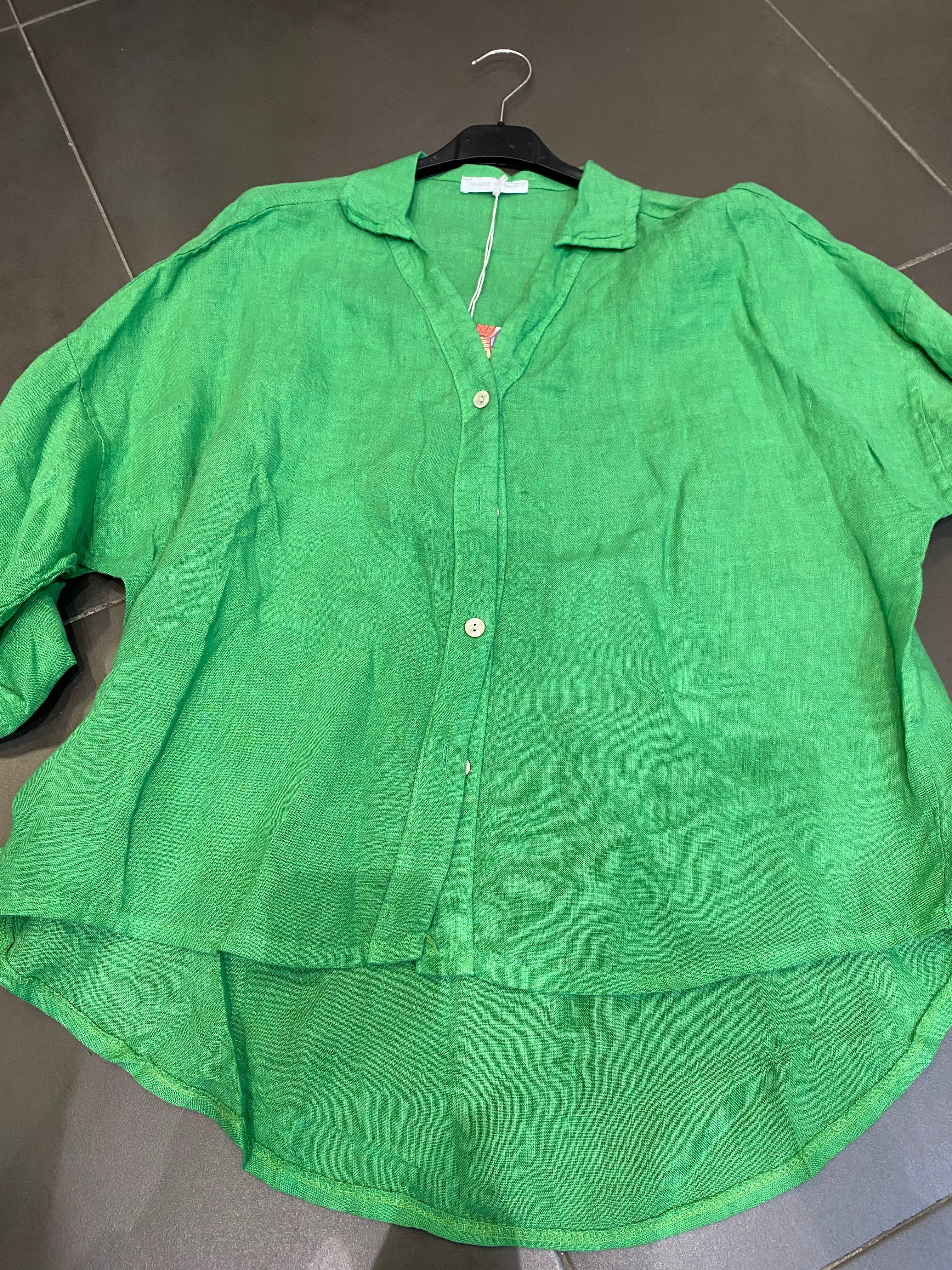 la maison des fibres naturelles – wholesale Buttoned-down shirt – Women's – linen shirt 62098436