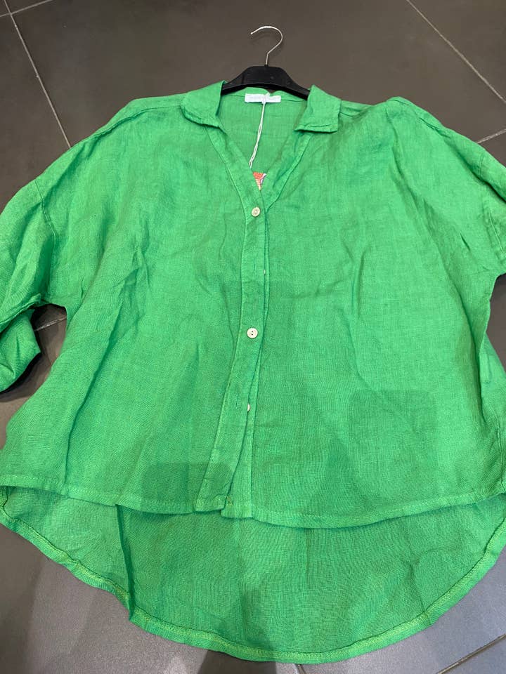 la maison des fibres naturelles – wholesale Buttoned-down shirt – Women's – linen shirt 62098436