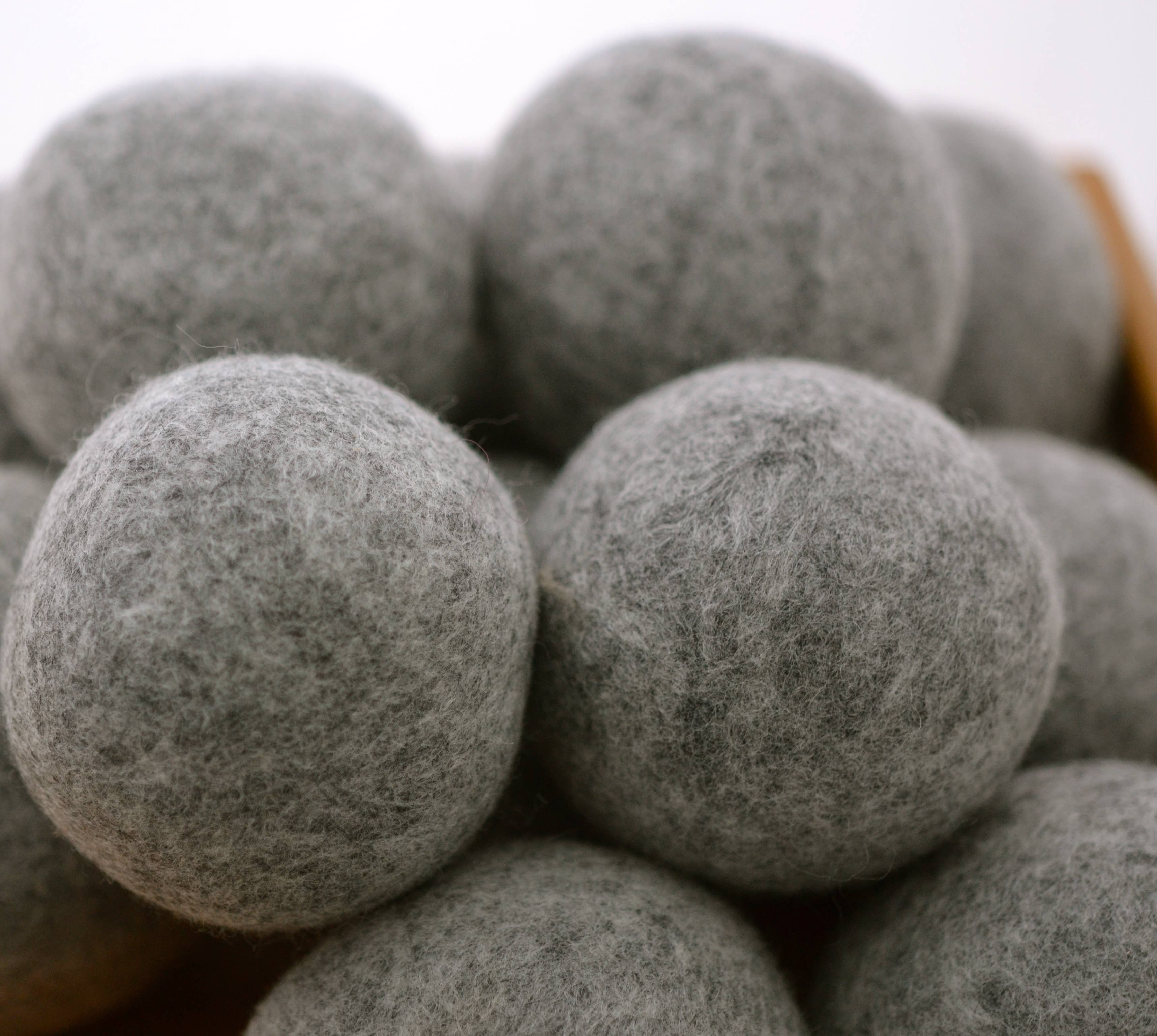 Moss Creek Wool Works | Wool Dryer Balls - Wholesale Dryer Balls - 100 "Unpackaged" Wool Dryer Balls | White, Gray, or Mixed4