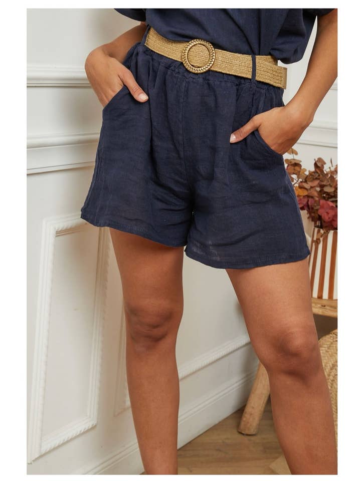 LÉA & LUC - Wholesale Shorts - Women's - 100% linen shorts REF. 505731