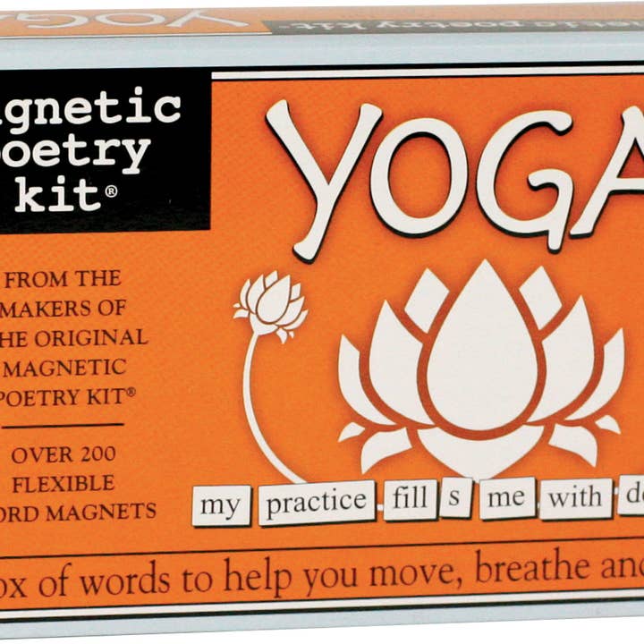 Yoga Magnetic Poetry Kit for wholesale by Magnetic Poetry