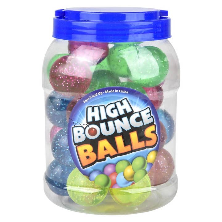 La Luna Bella - Toys – wholesale Classic toy – Kids – 1.75" GLITTER HI-BOUNCE BALL LLB kids toys