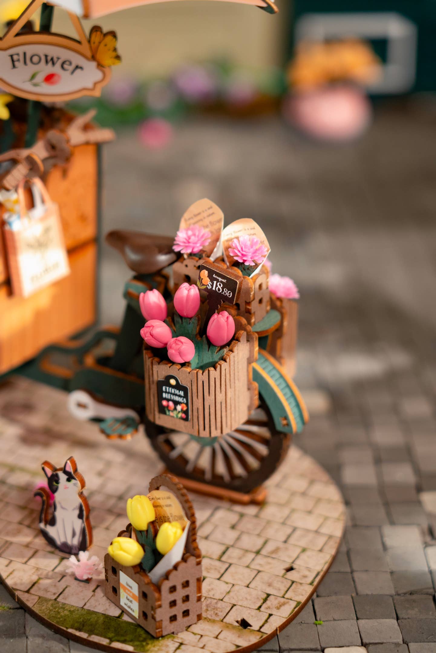 Hands Craft - Wholesale Puzzle - Kids - 3D Wooden Puzzle: Blossom Cart5
