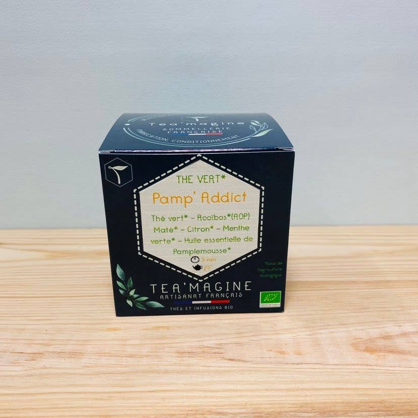 Tea’magine – Chá de saúde/Detox por atacado – Pamp'Addict BIO Toranja Chá Verde4