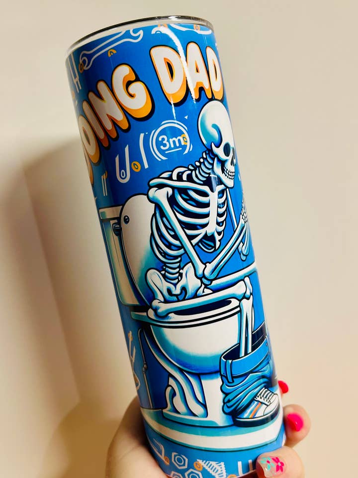 Bicchiere sottile da 20oz "Doing Dad Shit" per la vendita all'ingrosso da parte di HBT Custom Creations