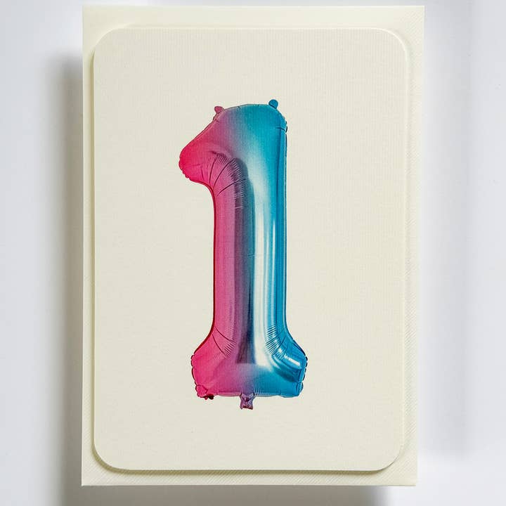 Canonbury Press - Venta al por mayor Tarjetas de cumpleaños - Tarjeta de Felicitación con Globo de Cumpleaños Nº 1 | Tarjetas de Edad2