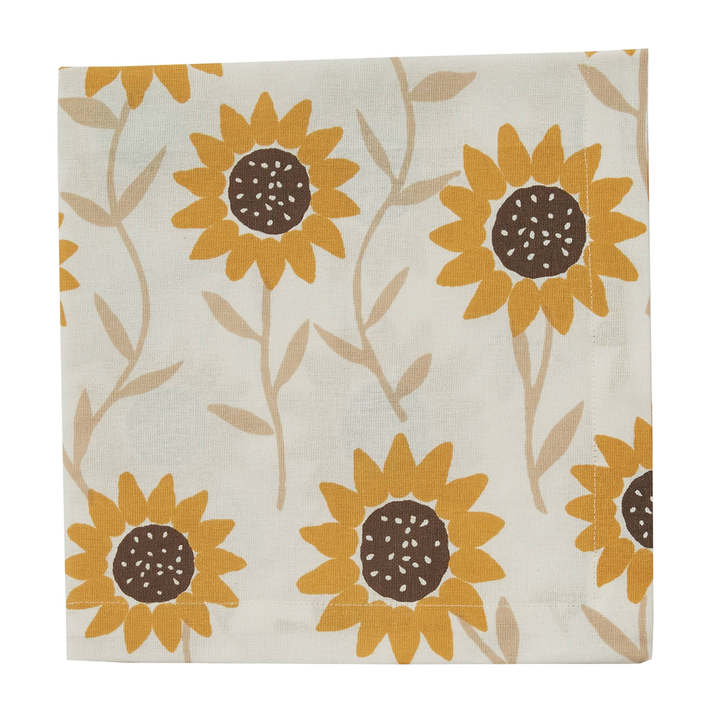 Split P – wholesale Dinner & cloth napkin – Sunflower Print Napkin0