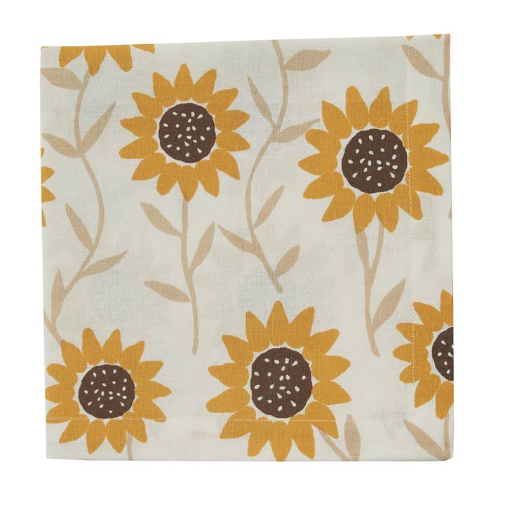 Split P – wholesale Dinner & cloth napkin – Sunflower Print Napkin