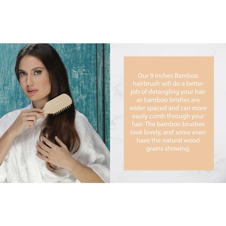 BeNat - Wholesale Hair brush/comb - Natural Wooden Detangling Hair Brush4