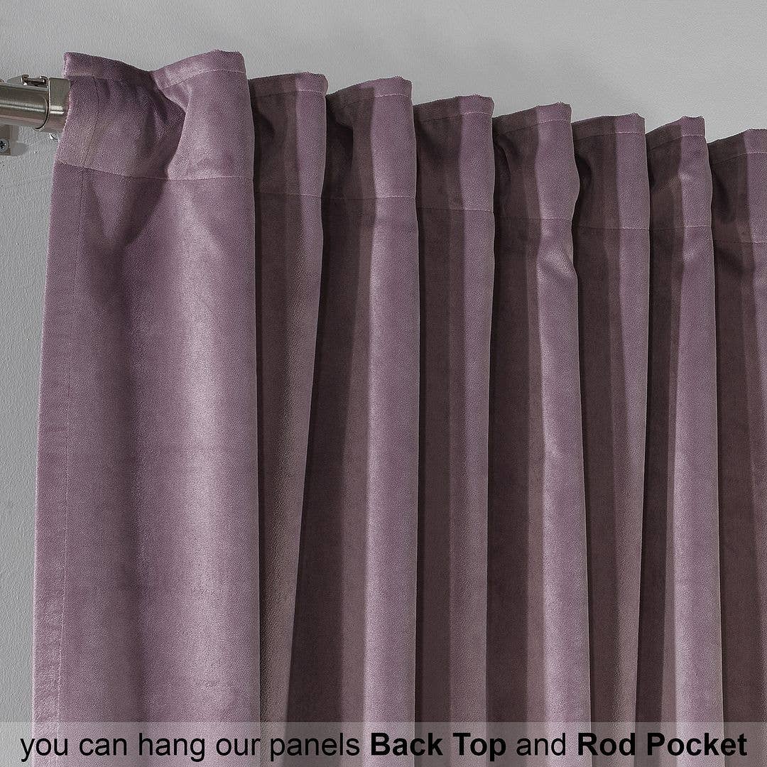 Bes Home Design – Engroshandel Gardin – 100 tommer brede og ekstra lange matterede fløjlsgardiner i specialmål50