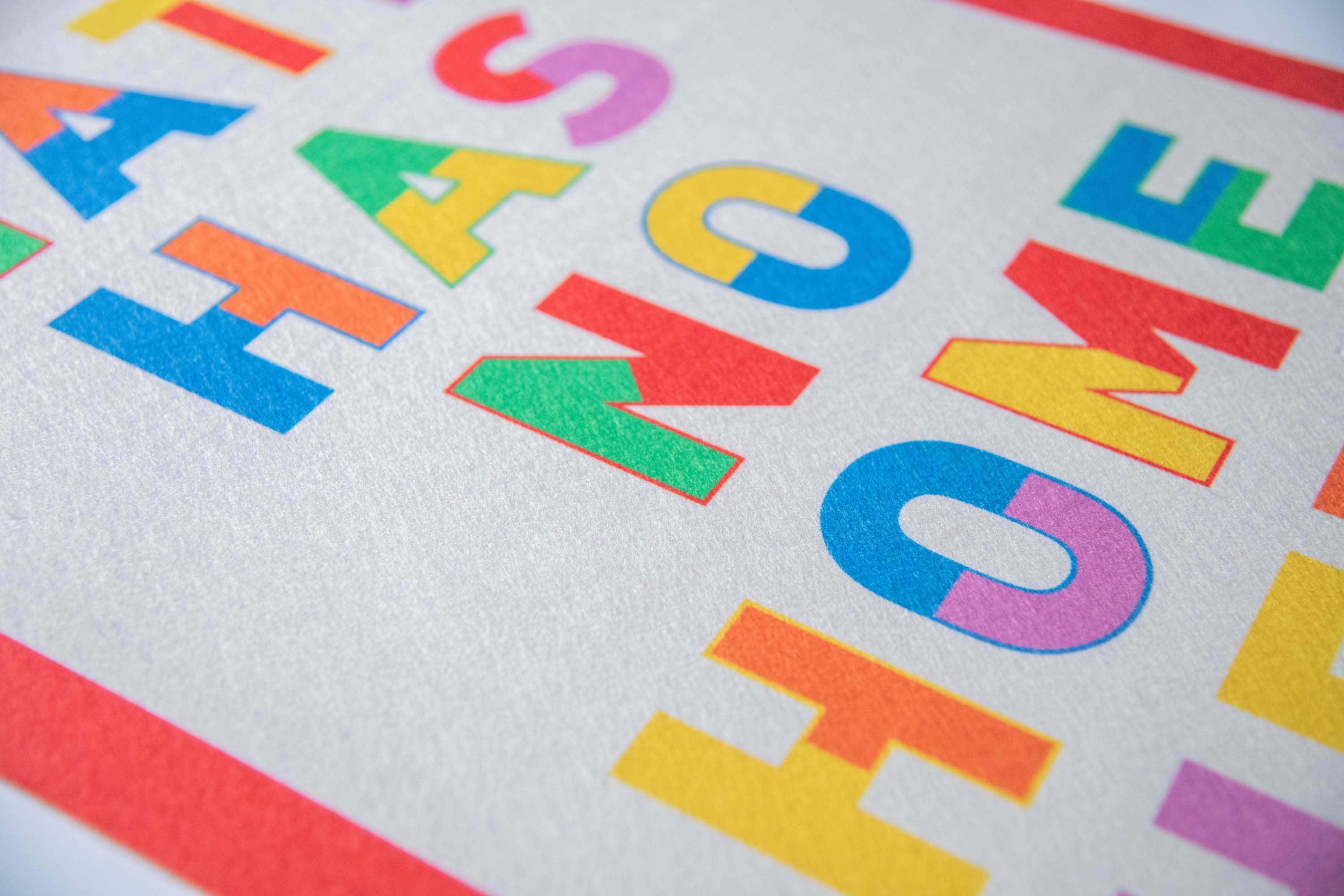 Benoit's Design Co. - Wholesale Bord/bordje - Haat heeft hier geen huis, Felt Banner2