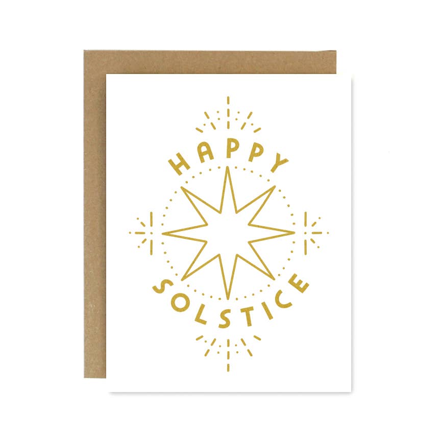 Worthwhile Paper - Wholesale Season's Greetings Card - Happy Solstice Wheel Card