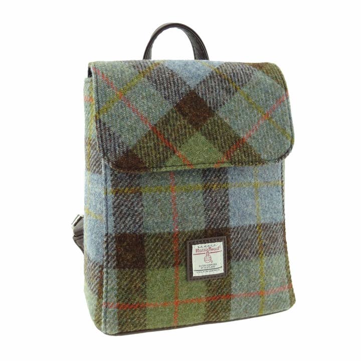 Schotse Harris Tweed 'Tummel' mini rugzak voor wholesale door Dublin Gift Company
