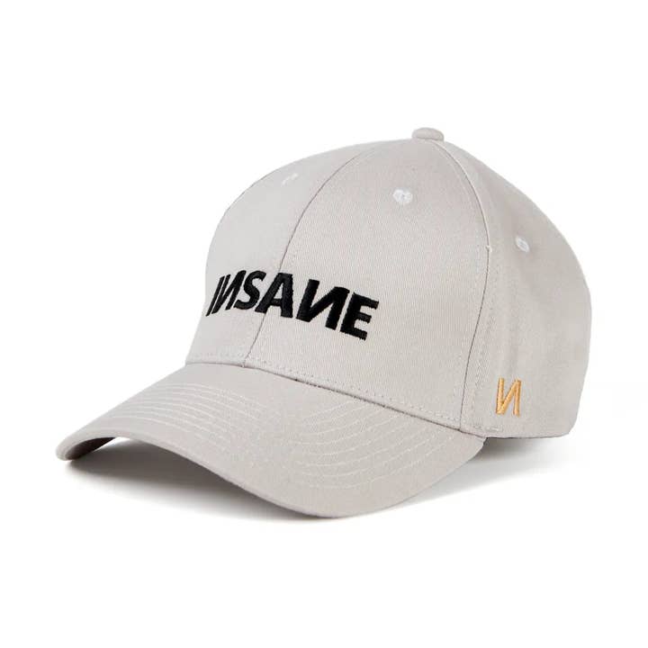 GORRA INSANE BASEBALL LIGHT GREY BORDADO INSANE NEGRO para venta al por mayor de INSANE