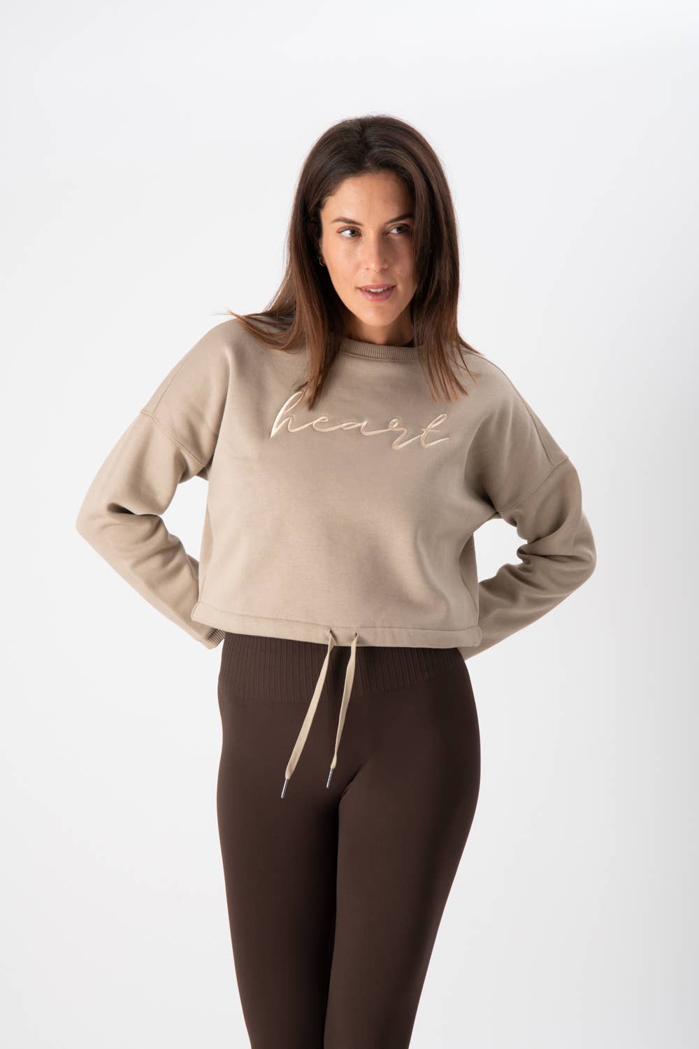 HEART and SOUL - Wholesale Sweatshirt - Women's - Felpa Corta Donna – Hamptons Sand | Heart and Soul1