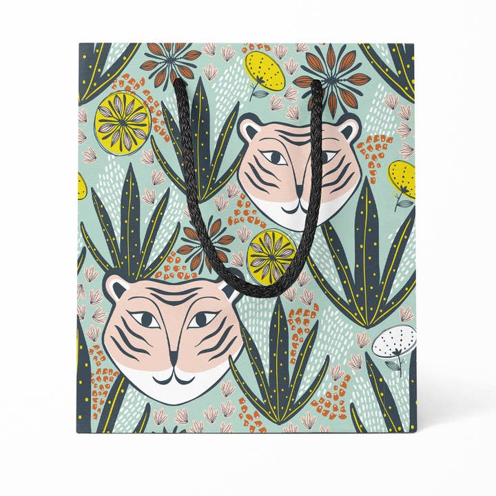 Sac Cadeau Moyen Mod Tiger – Design Jungle Ludique pour la vente par Amicreative