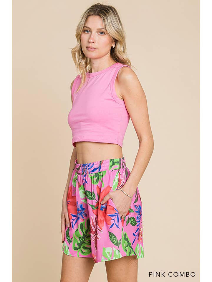 Cotton Bleu - Wholesale Shorts - Women's - 30185W - Bohemian Style Women's Air Flow Print Shorts4