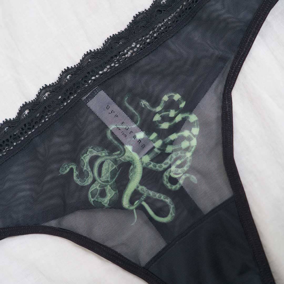 jadesnakes Obsidian Jade Snakes Thong for wholesale on Faire1