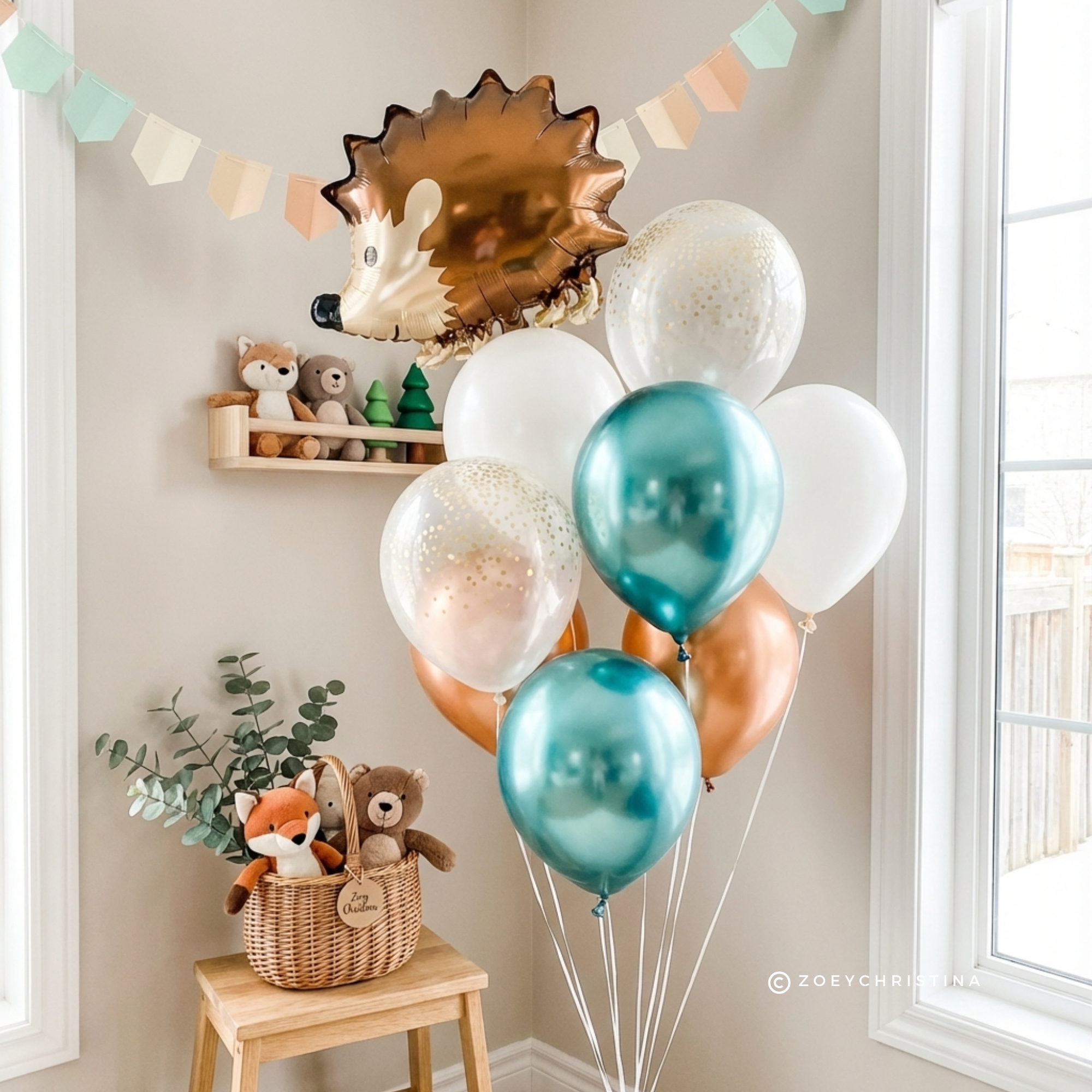 Zoey Christina – wholesale Ballong – 22-tums igelkottsfolieballong6