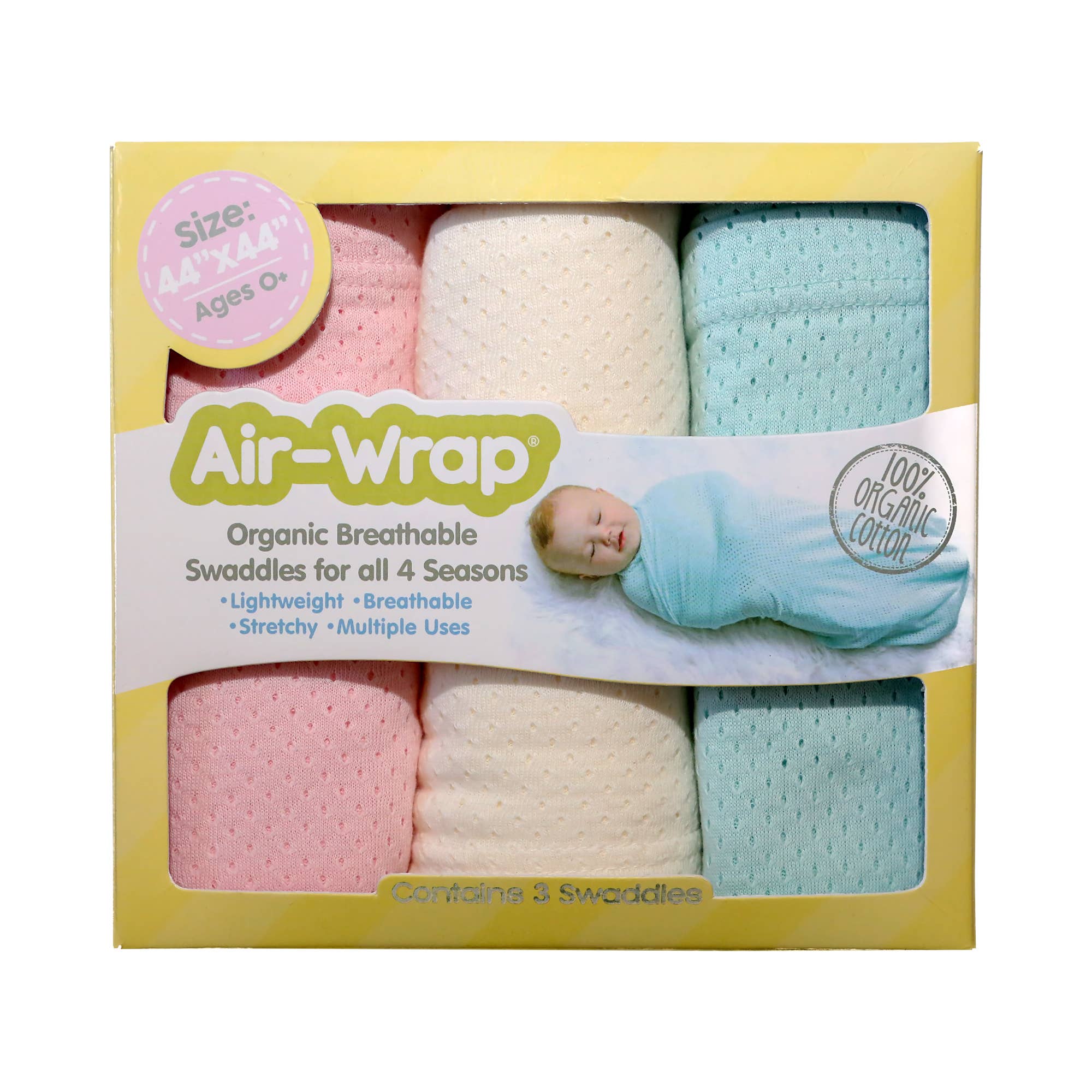 Woombie - Wholesale Inbakerdoek - Baby - Airwrap babydekens en omslagdoeken, set van 35