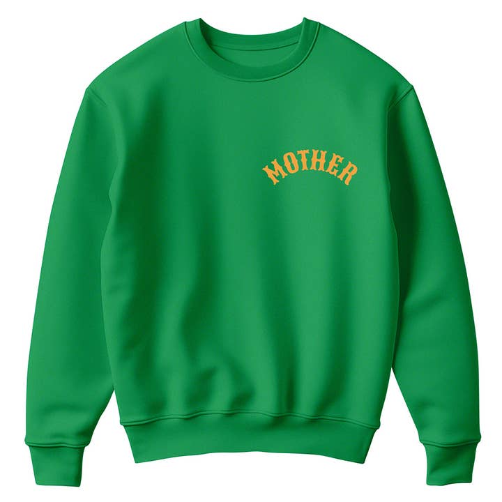 Fashion City - Wholesale Graphic Sweatshirt - Women's - MOTHER Text Logo Print Fleece Sweatshirt3