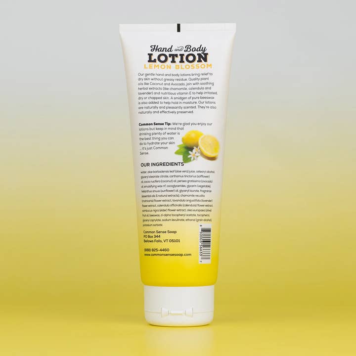 Common Sense Soap - Wholesale Hand & Body Lotion - Lemon Blossom Lotion 8 oz.1