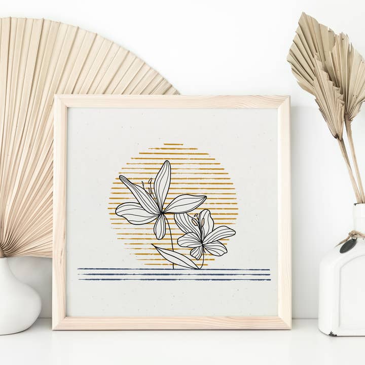 Plant Wall Art, Plant Print, Tropical Flower Print, Flower for wholesale by Sun in Ink