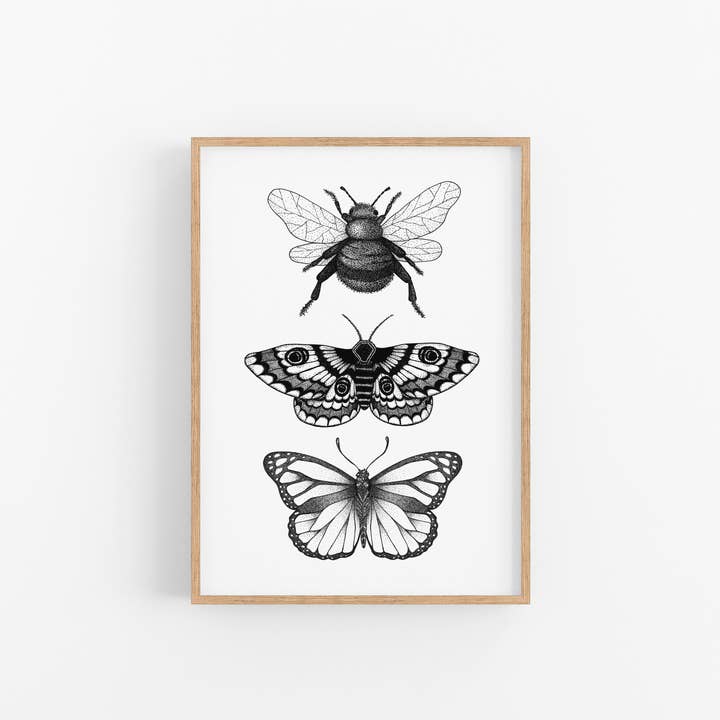 Insekter Art Print for engroshandel hos Elle Ivy