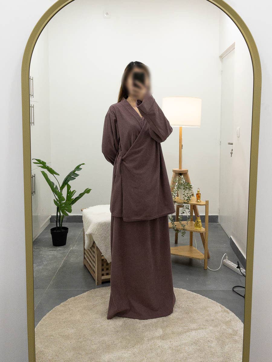 IDEAL OUTFIT - Wholesale Top & Pant Set (NOT Loungewear) - Women's - Ribbed set for winter 2385-ju-Ribbed13