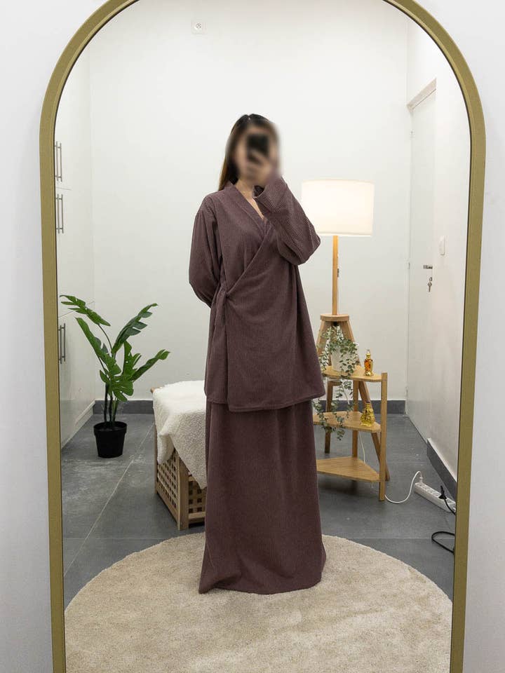 IDEAL OUTFIT - Wholesale Top & Pant Set (NOT Loungewear) - Women's - Ribbed set for winter 2385-ju-Ribbed13