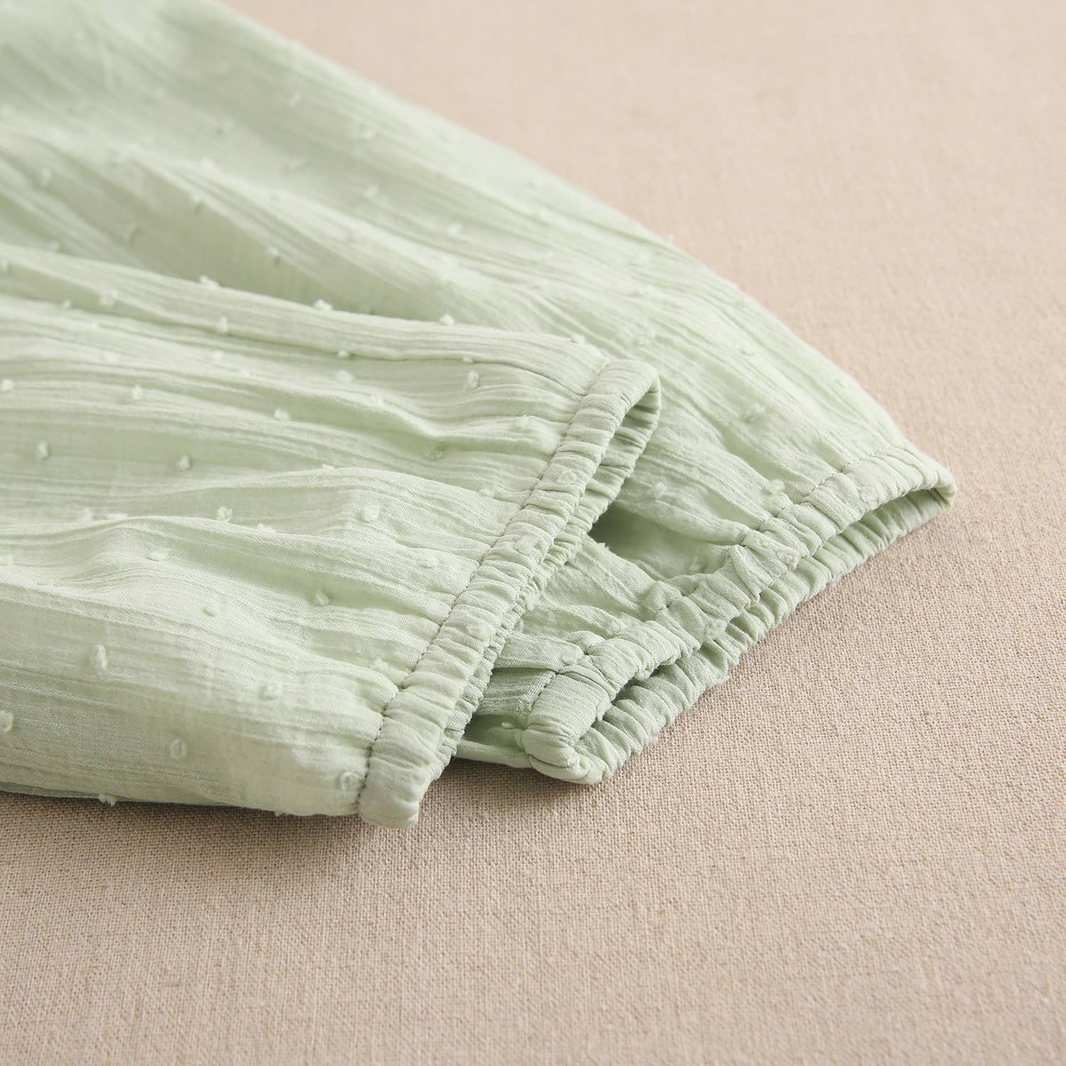 Dadati - Wholesale Overalls - Kids - Girl's jumpsuit with ruffle in light green plumeti7