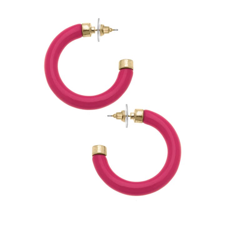 Canvas Style – Engroshandel Hoops – Hillary Resin Hule Øreringe