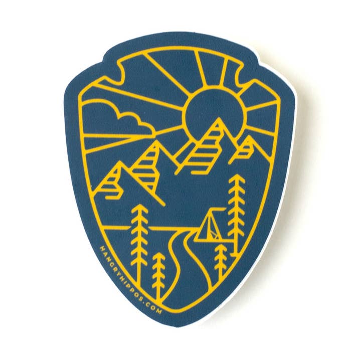 Adventure Arrowhead Sticker for wholesale by Hangry Hippos