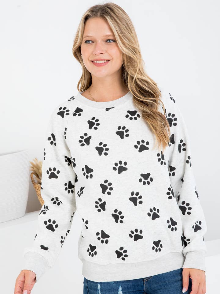 LA Soul - Vendita all'ingrosso Felpa - Donna - Felpa Paws Print0