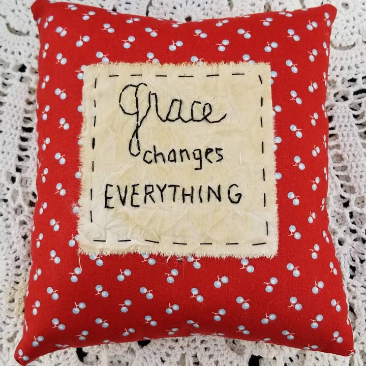 Scraps of the Past - Wholesale Throw/Decorative Pillow - Grace Changes Pillow