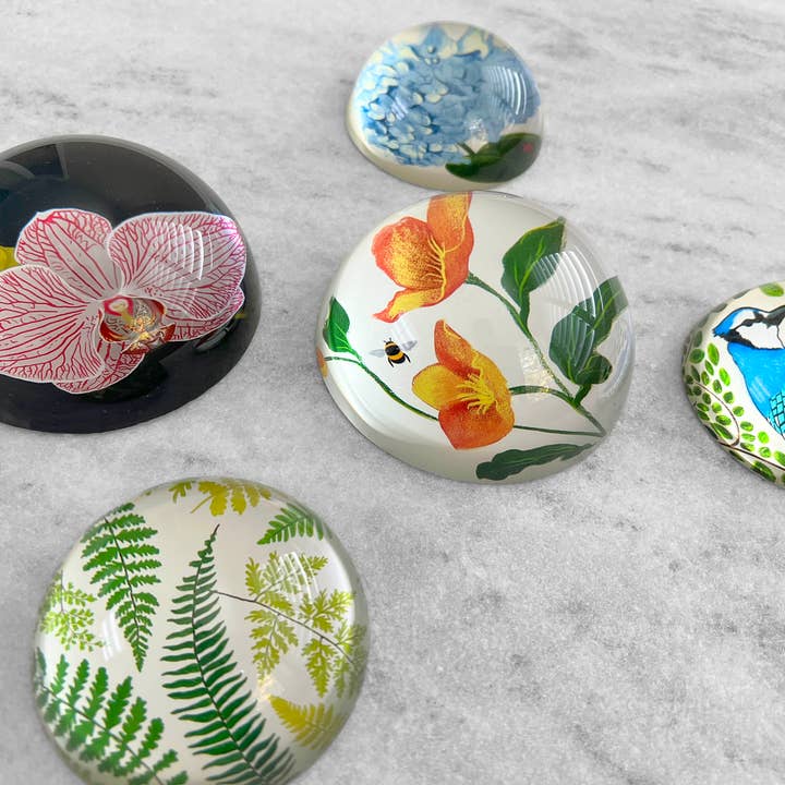 Favorite Story - Wholesale Paper Weight - Glass Dome Paperweight - Hellebore