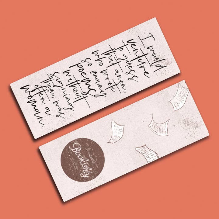 Virginia Woolf “Venture To Guess“ Bookmark for wholesale by Bookishly (US Duties Paid)